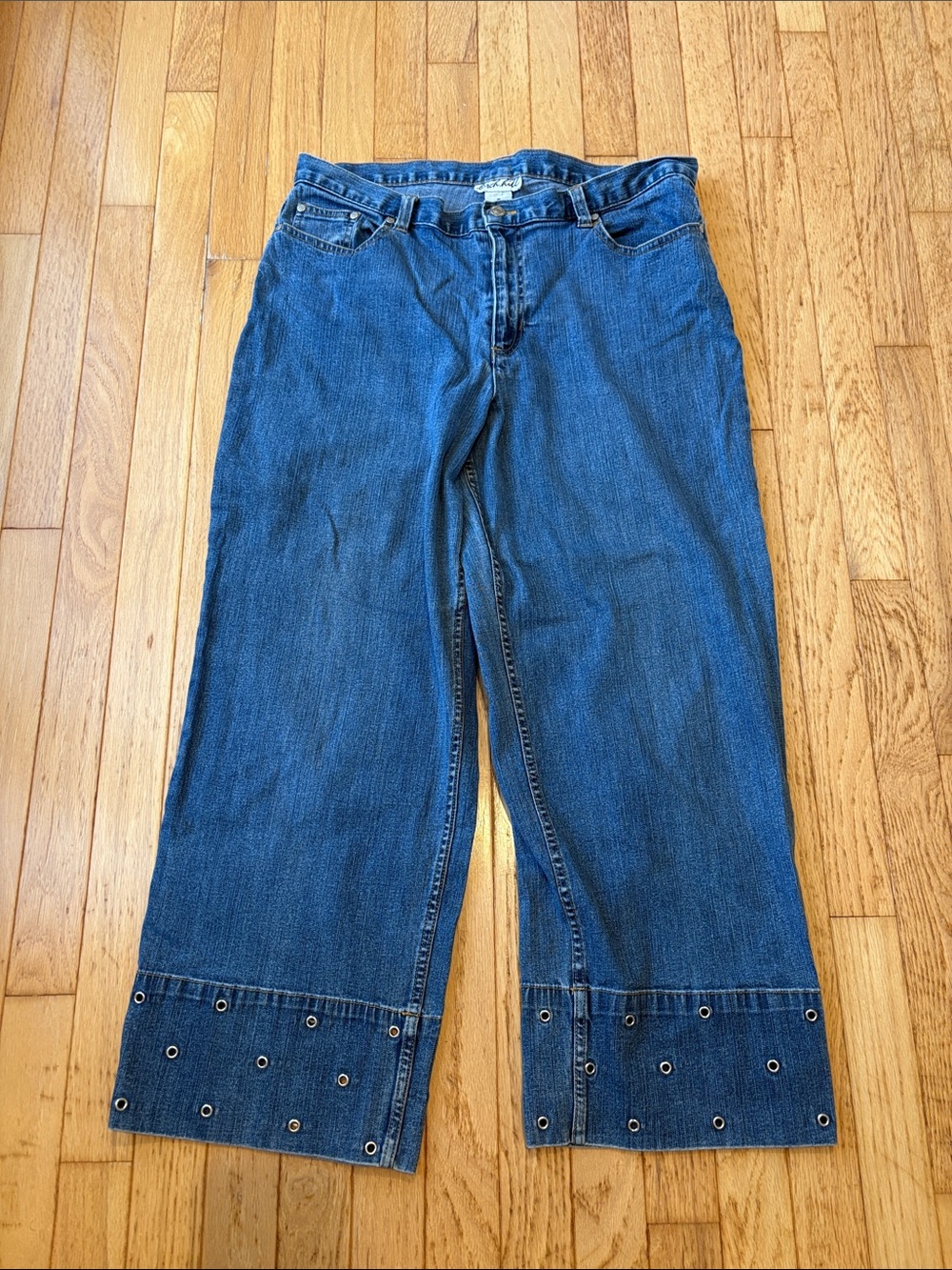 Birch Hill Blue Women’s Eyelet Hem Jeans
